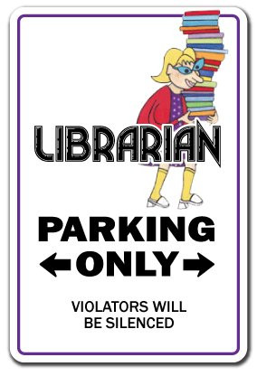 Librarian Aluminum Sign Library Books Book Bookworm Lover Media Center | Indoor/Outdoor | 14" Tall