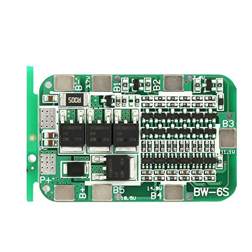 Hyuduo 6S 15A 22V 24V Protection Board Lithium Battery Charger PCB BMS Protection Board Overcharge/Overdischarge/Overcurrent/Short Circuit Protect for 18650 Li-ion Cell