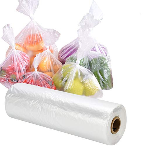 RyhamPaper Food Storage Bags, 1 Roll 16 x 20 Plastic Produce Bag on a Roll Fruits, Vegetable, Bread, Food Storage Clear Bags, 350 Bags RyhamPaper Food Storage Bags, 1 Roll 16 x 20 Plastic Produce Bag on a Roll Fruits, Vegetable, Bread, Food Storage Clear Bags, 350 Bags