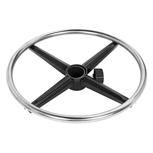 Kaleurrier Metal Chrome Foot Rest Foot Ring for Studio Drafting Chair Office Stool Salon Stool,16 inches