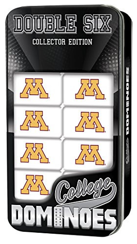 MasterPieces NCAA Minnesota Golden Gophers, Collectible Double Six Dominoes, For Ages 6+