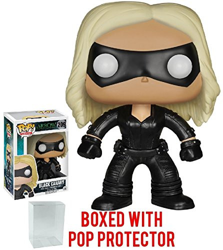 Funko Pop! TV: Arrow - Black Canary Vinyl Figure (Bundled with Pop Box Protector Case)