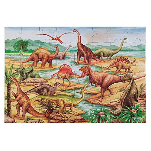 Melissa & Doug 48pc Floor Puzzle - Dinosaur,Multicolor