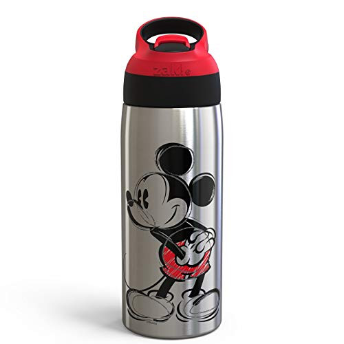 Mickey Mouse & Friends Mickey Mouse 19oz Stainless Steel Water Bottle Black/Red