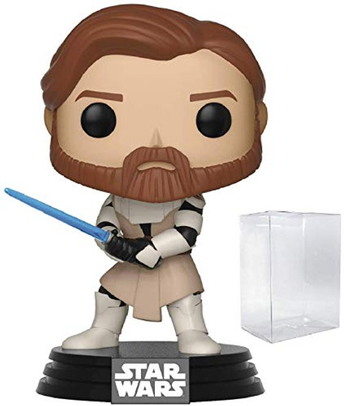 Star Wars: Clone Wars - Obi Wan Kenobi Funko Pop! Vinyl Figure (Includes Compatible Pop Box Protector Case) Star Wars: Clone Wars - Obi Wan Kenobi Funko Pop! Vinyl Figure (Includes Compatible Pop Box Protector Case)
