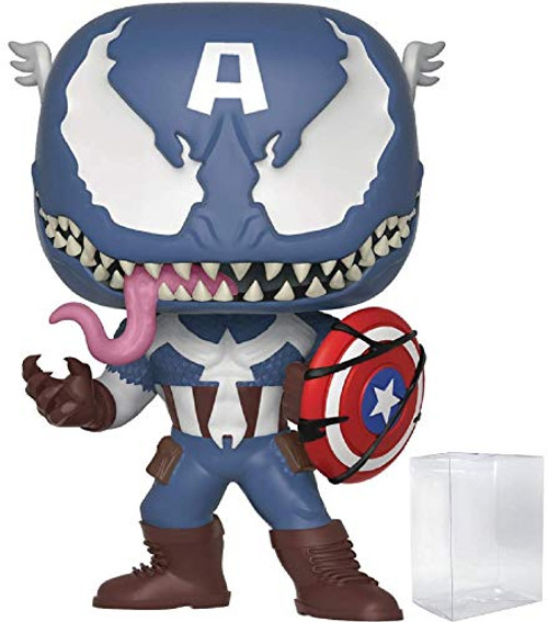 Funko Pop! Marvel: Venom - Venomized Captain America Vinyl Figure (Includes Compatible Pop Box Protector Case) Funko Pop! Marvel: Venom - Venomized Captain America Vinyl Figure (Includes Compatible Pop Box Protector Case)