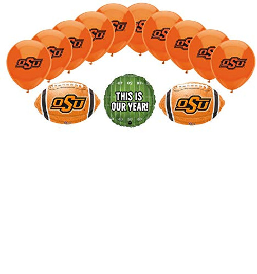 Mayflower Products Oklahoma State University OSU Cowboys Football Tailgating Party Supplies Balloon Bouquet Decorations Mayflower Products Oklahoma State University OSU Cowboys Football Tailgating Party Supplies Balloon Bouquet Decorations