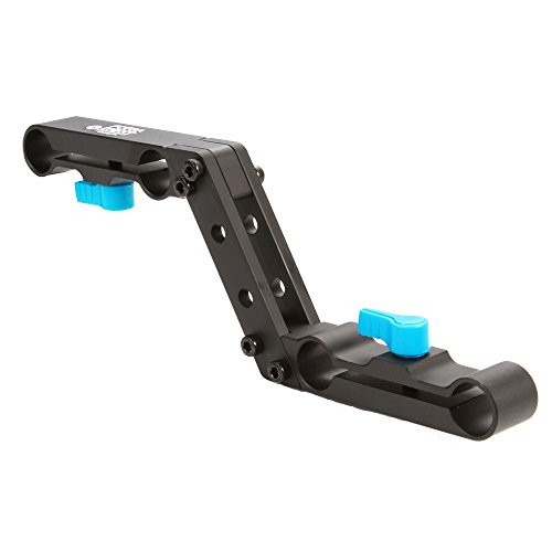 Fotga DP3000 Offset Raiser Z-shape Railblock Clamp Mount Bracket for 15mm Standard Rail Rod Camera Rig Set Shoulder Rigs
