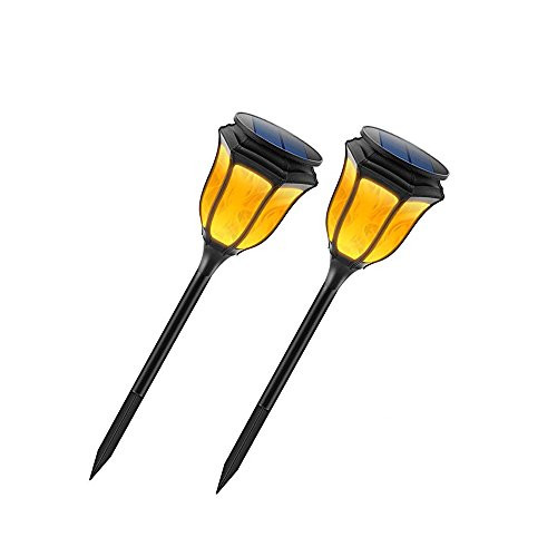 Ousman Solar Garden Torch Lights, Flickering Flames Solar Lights Outdoor Landscape Decoration Lighting Dusk to Dawn Auto On/Off Waterproof Security Path Lights for Patio Deck Yard Driveway - 2 Packs Ousman Solar Garden Torch Lights, Flickering Flames Solar Lights Outdoor Landscape Decoration Lighting Dusk to Dawn Auto On/Off Waterproof Security Path Lights for Patio Deck Yard Driveway - 2 Packs