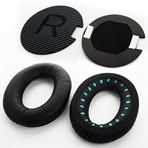 QC35 Earpads Replacement Ear Pads Ear Cushion Compatible with Bose Quiet Comfort 35 (QC35) and QuietComfort 35 II (QC35 II) Headphones (Black)