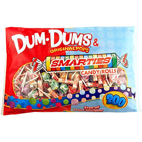 Dum-Dum Pops and Smarties 200 count bag