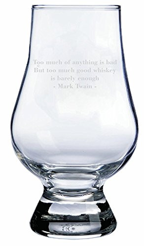 Glencairn Mark Twain Quote Whisky Glass