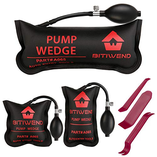 BITIWEND Air Shim, Air Wedge Bag Pump Professional Leveling Kit & Alignment Tool, 3 Piece Inflatable Shim Bag for all of your individual needs, 500 LB Rating