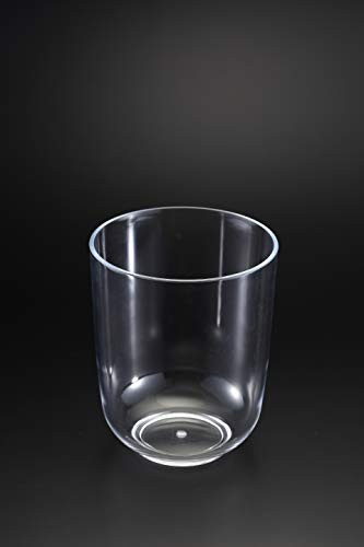 Huang Acrylic Lucite Round Trash Can Measurements: 8 1/2 x 10 1/4 inches