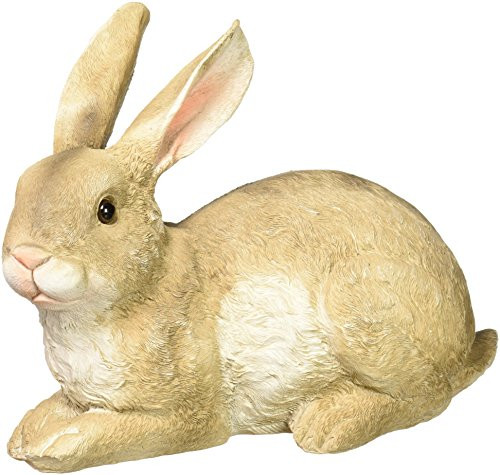 Design Toscano Bashful, the Bunny, Lying Down Garden Rabbit Statue