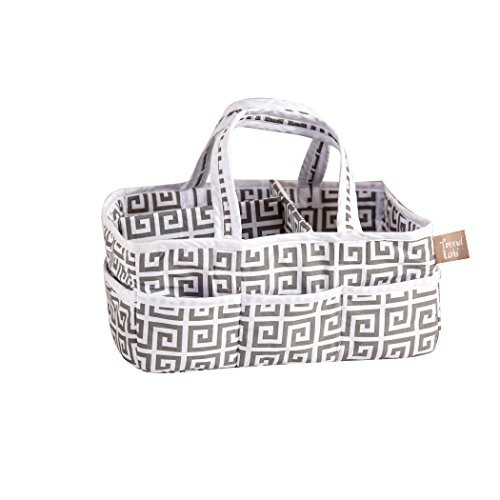 Trend Lab Gray Greek Key Storage Caddy