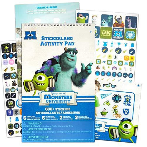 Monsters Inc Stickers and Temporary Tattoos Party Favors Activity Pack -- 300 Monsters Inc Stickers, 25 Tattoos, 10 Coloring Sheets and More (Party Supplies)