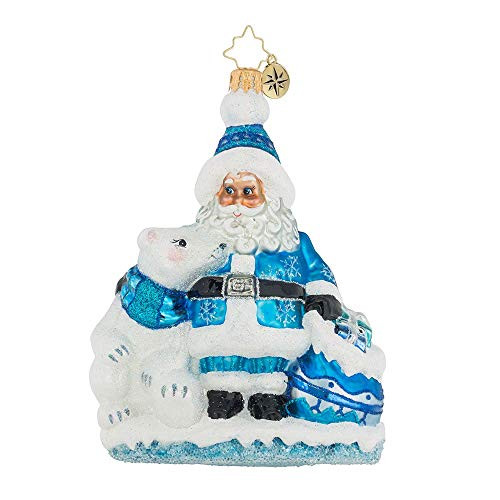 Christopher Radko Iceberg Gift Exchange Santa Christmas Ornament