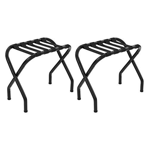 SONGMICS URLR64B-2 Luggage Rack Black (Renewed)