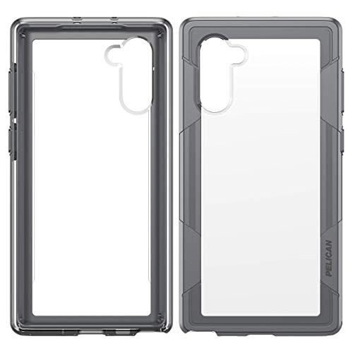 Pelican Voyager - Samsung Galaxy Note10 Case (Clear/Grey) (Renewed)