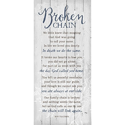 Broken Chain 6 x 9 Wood Plank Look Wall Art Plaque