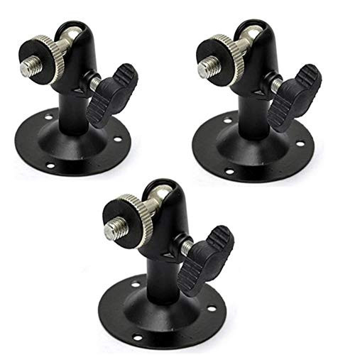 QMseller Bullet Camera Bracket Mount Pack of 3 Metal Outdoor/Indoor Use Security Housing Bracket for CCTV Suvellicance System