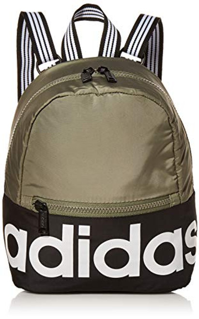 adidas Linear Mini Backpack, Legacy Green/Black/White, ONE SIZE