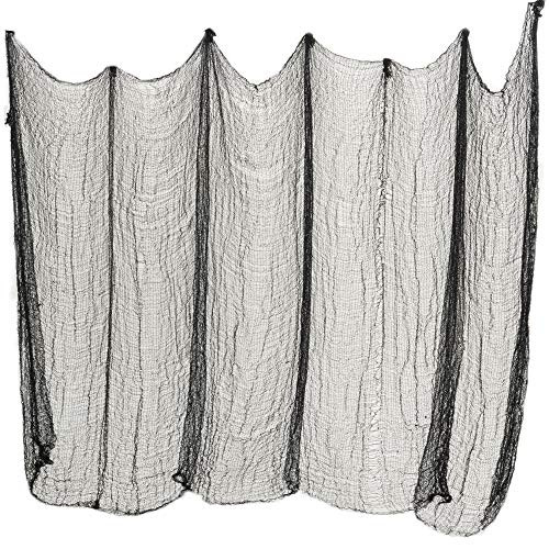 Oasisblossom Halloween Creepy Cloth Decoration, Creepy Gauze Cloth Drape Doorway Entryway Window Cover Scary Halloween Decor Halloween Hanging Decorations Halloween Party Supplies Haunted House Props