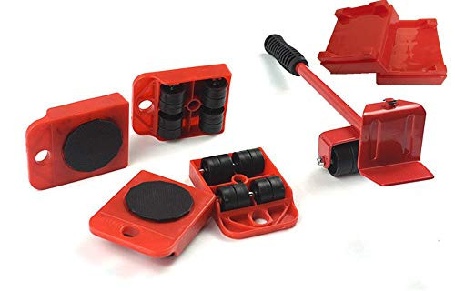 HutHomery Furniture Slider & Lifter Furniture Wheel Movers Dolly Easy Moving System Heavy Furniture Roller Mover Riser Lifting Tools Kit - 7 Pack 330-lb Load Capacity