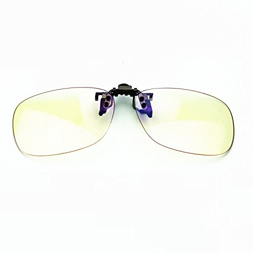 Cyxus [Transparent Lens] Blue Light Blocking Glasses Clip On Computer Eyewear