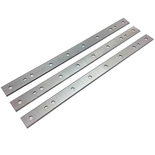 HSS Planer Blades Knives for DeWalt DW735 7352 735X Thickness Planers with 13 Inch Replacement Heat Treated Double edge 1 Set (3 pcs)