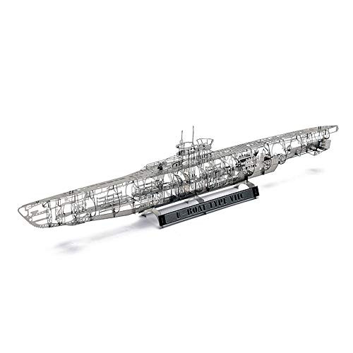Jasmine Model U-Boat Untersee-Boot Submarine Type VIIC 1/350 3D Metal Puzzle DIY Full Structure Detail Model Kits Jigsaw Toys 205001