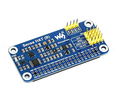 XYGStudy for Raspberry Pi Sense HAT (B) Onboard Multi Powerful Sensors Including Gyroscope Accelerometer Magnetometer Barometer Temperature and Humidity Sensor I2C Interface Supports External Sensors