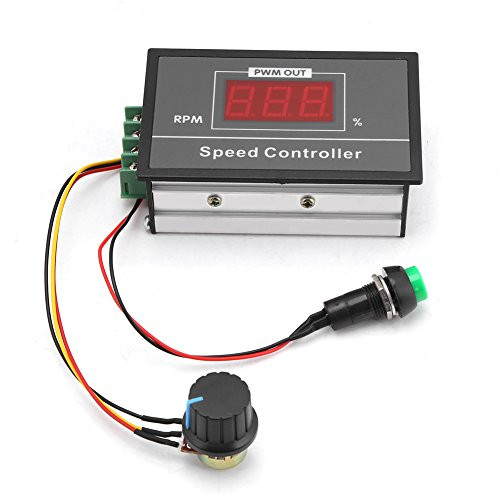 Yosooo DC 6-60V 12V 24V 36V 48V 30A Adjustable PWM Motor Speed Controller Digtal Display DC Motor Control Governor Start Stop Switch