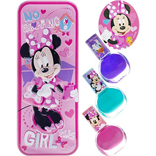Townley Girl Disney Minnie Mouse Nail Polish with themed Purse, Age 3+ - 3 Pack Townley Girl Disney Minnie Mouse Nail Polish with themed Purse, Age 3+ - 3 Pack