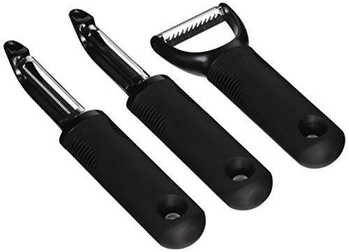 OXO 1140380 Good Grips 3 Piece Peeler Set, Black OXO 1140380 Good Grips 3 Piece Peeler Set, Black