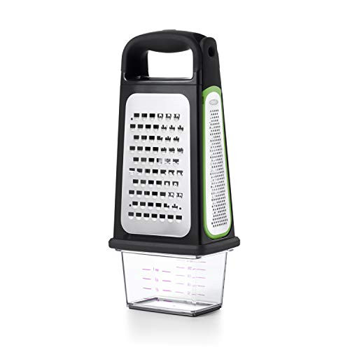 OXO Good Grips Etched Box Grater with Removable Zester,Steel,One size