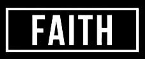LLI Faith | Decal Vinyl Sticker | Cars Trucks Vans Walls Laptop | White | 7.5 x 2.5 in | LLI1294 LLI Faith | Decal Vinyl Sticker | Cars Trucks Vans Walls Laptop | White | 7.5 x 2.5 in | LLI1294