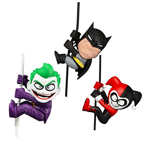 NECA DC Comics Mini Figures Set - Pack of 3 Scalers Minifigures, 2" (Play Set Includes Batman, Joker and Harley Quinn)