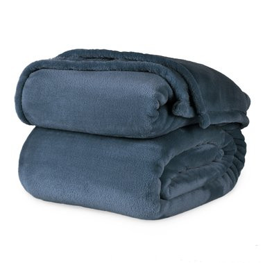 Berkshire VelvetLoft Polyester Blanket (Full/Queen, Cadet Blue)