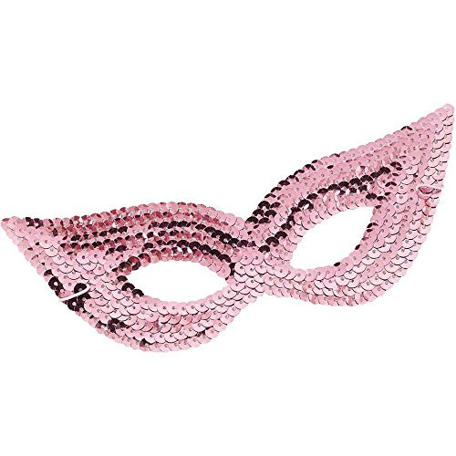 Forum Novelties 67171 Sequin Harlequin Eye Mask Party Supplies, One Size (Pack of 12)