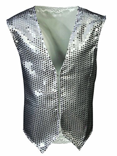 Forum Novelties Sequin Vest-Child, Silver, One Size