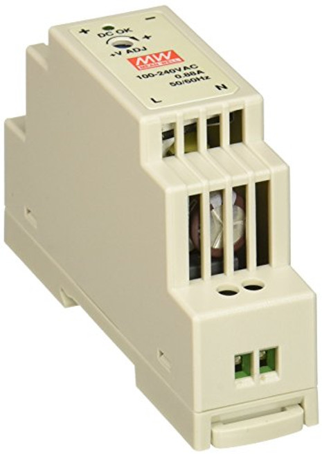 MEAN WELL DR-15-12 AC to DC DIN-Rail Power Supply, 12V, 1.25 Amp, 15W, 1.5" MEAN WELL DR-15-12 AC to DC DIN-Rail Power Supply, 12V, 1.25 Amp, 15W, 1.5"