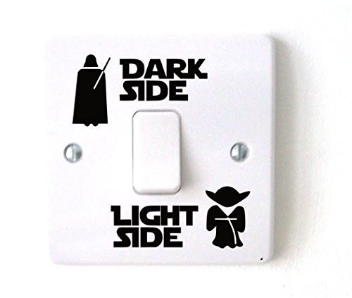 Star Wars Dark Light Side Switch Vinyl Decal Sticker Child Room Lightswitch Wall (2)