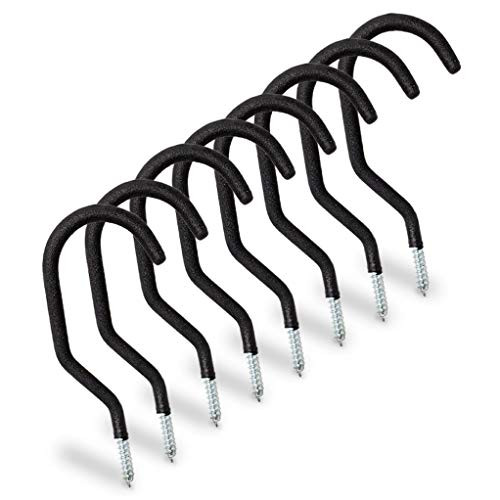 Heavy Duty Garage Bike Hooks - Ceiling Hook Wall Screw Storage Mosquito Net Hangers Organization Tool Utility Hanger Rack 8 Pack