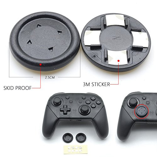Removable Round Dpad Direction Key Cap Covers Large Size PS Flat D Pad Extender Cross Button for Nintendo Switch NS Pro Controller