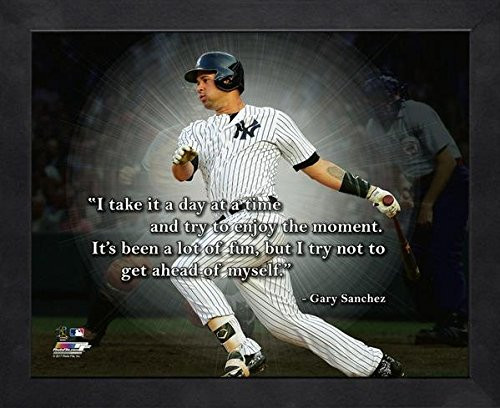 Gary Sanchez NY Yankees ProQuotes Photo (Size: 9" x 11") Framed