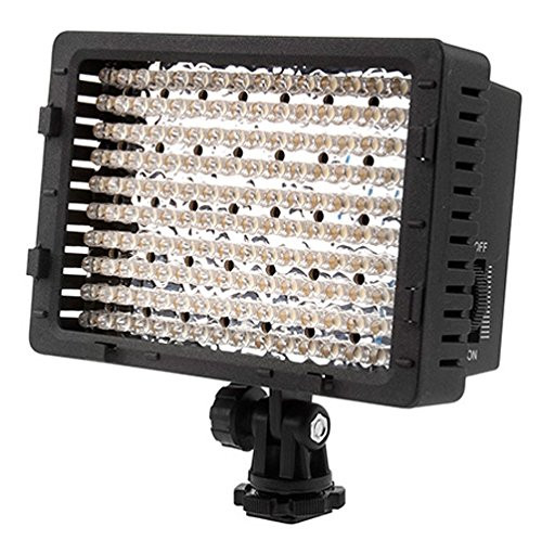 NEEWER 160 LED CN-160 Dimmable Ultra High Power Panel Digital Camera/Camcorder Video Light, LED Light for Canon, Nikon, Pentax, Panasonic,SONY, Samsung and Olympus Digital SLR Cameras