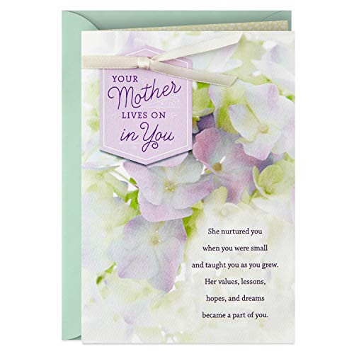 Hallmark Sympathy Card for Loss of Mom (Your Mother Lives On in You)
