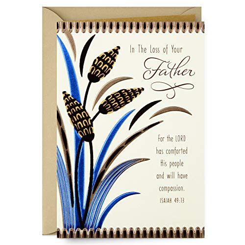 Dayspring Religious Sympathy Card for Loss of Father (Comfort & Peace)